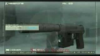 MGS4 Secret Socom pistol from mgs 1 Sixaxis System [upl. by Aciram408]