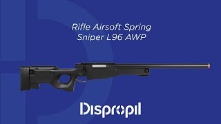 Review Rifle Airsoft Spring Sniper L96 AWP [upl. by Ahseyn21]