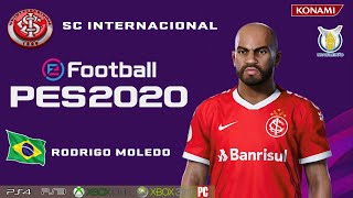 RODRIGO MOLEDO SC Internacional How to create in PES 2020 [upl. by Soph47]