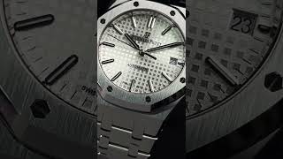 AUDEMARS PIGUET ROYAL OAK 37MM 15450 WHITE DIAL 2014 [upl. by Suoiluj892]