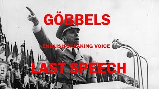 Goebbels Last Speech  21 April 1945  The Battle of Berlin [upl. by Morissa994]