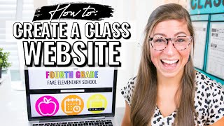 How to Create a Class Website for Teachers  Google Sites Tutorial [upl. by Chill54]