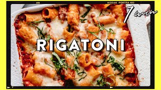 Cheesy Baked Rigatoni Pasta for Dinner Recipe amp Easiest Cleanup  HONEYSUCKLE [upl. by Okihsoy196]