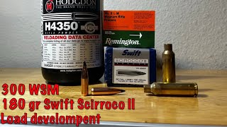 Tikka 300 WSM 180 grain Swift Scirroco II load development with H4350 and Rem 9 12M [upl. by Netsirt]