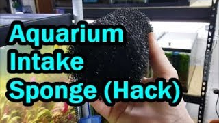 Aquarium PreFilter Intake sponge  Hack [upl. by Durman]