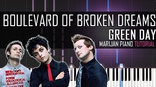 How To Play Green Day  Boulevard Of Broken Dreams  Piano Tutorial  Sheets [upl. by Marlane]