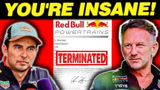 Sergio Perez STUNNED by Red Bulls Unexpected MOVE After Contract LEAKS [upl. by Tremml]