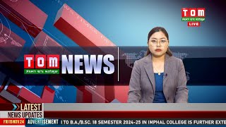 LIVE  TOM TV 800 PM MANIPURI NEWS 15 NOV 2024 [upl. by Aiuqenehs535]