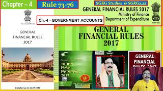 ch 4 Rule 7376 gfr fy calendar year govt accounts ldce upsc india [upl. by Femi33]