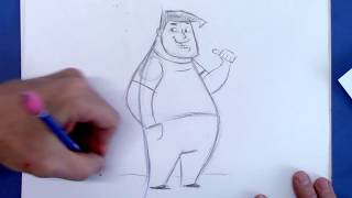 How to Draw a Cartoon People  for Beginners [upl. by Trainer939]