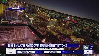 New Flyover attraction takes off on Las Vegas Strip [upl. by Annaear]