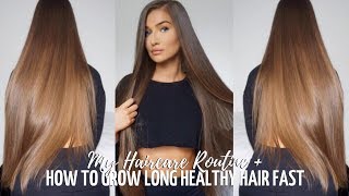 HOW TO GROW LONG HEALTHY HAIR FAST  MY HAIR ROUTINE  TIPS  ALICEOLIVIAC [upl. by Eetnahs]