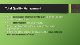 Total Quality Management  Total Quality  Variability in TQM  Quality  L1 [upl. by Oicul]