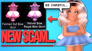 ROYALE HIGH’S FANNED OUT BOW SKIRT SCAM [upl. by Hemetaf155]