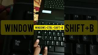 windowsctrlshiftb not working  shorts viral [upl. by Jorgenson]