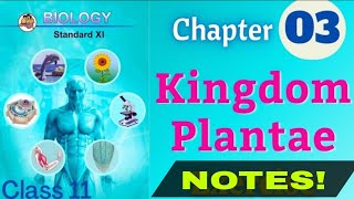 Kingdom Plantae class 11 biology chapter 3 notes [upl. by Mccowyn479]