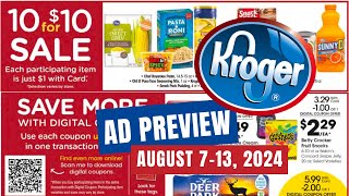 5x Digitals Kroger Ad Preview for 87813  10 for 10 Sale BOGO Sale Weekly Digitals amp MORE [upl. by Jehial]