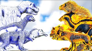 Ascended Celestial Creatures VS Fallen Demonic Creatures  ARK Mod Battle Ep147 [upl. by Naes93]