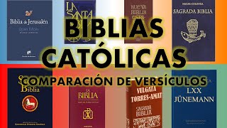 BIBLIA CATÓLICA ¿Cuál debo leer COMPARACIÓN DE VERSÍCULOS [upl. by Elleb]