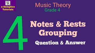 Grade 4 Notes amp Rests Grouping [upl. by Bicknell]