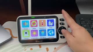 Blemil Baby Monitor Review Large Split Screen Video Baby Monitor [upl. by Tail439]