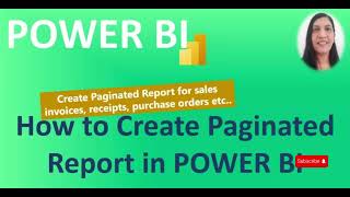 How to create Paginated Report using POWER BI Report Builder [upl. by Airlia951]