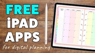 Best FREE Digital Planning Apps for iPad in 2021 [upl. by Maccarone]