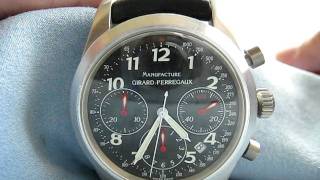 芝柏 Girard Perregaux Ferreri F1047 Ref4955 Aluminium Chronograph Function Testing [upl. by Airotciv]