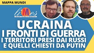 Ucraina i fronti di guerra i territori presi dalla Russia e quelli chiesti da Putin [upl. by Antony]