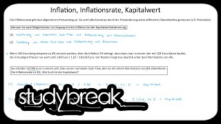 Inflation Inflationsrate Kapitalwert  Investition und Finanzierung [upl. by Cirle]