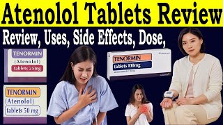 Atenolol tablets 50 mg per tablet  Review tenormin 50 mg 100 mg 25 mg tablets  Uses Side Effect [upl. by Ame]