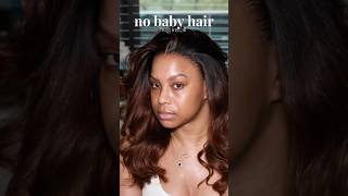 🛑YOU DONT NEED BABY HAIR WIG INSTALL FOR BEGINNERS grwm wig wiginstall hair naturalhair wigs [upl. by Nale941]