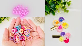 2 EASY AND QUICK HAIR ACCESSORIES HAIR CLIPS DIY [upl. by Lybis]