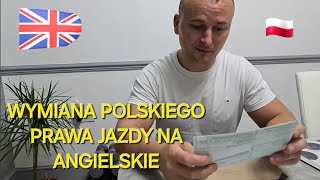 WYNIANA POLSKIEGO PRAWA JAZDY NA ANGIELSKIE [upl. by Gabriella]