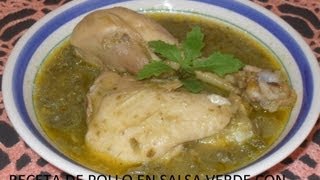 POLLO EN SALSA VERDE CON NOPALITOS  LOS ANGELES COCINAN [upl. by Attiuqahs748]