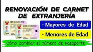 RENOVACIÓN Y CAMBIO DE PASAPORTE EN EL CARNET DE EXTRANJERÍA [upl. by Howard691]