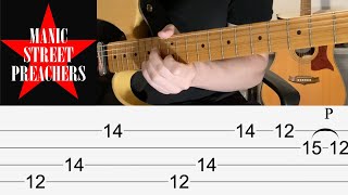 Manic Street Preachers Autumnsong Riff Guitar Lesson WITH TAB [upl. by Asehr654]