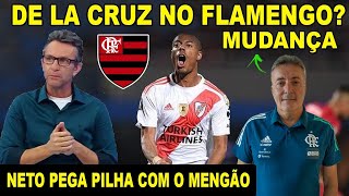 FLAMENGO CONTRATANDO JOGADOR DO RIVER PLATE DOMÈNEC MUDA PLANEJAMENTO DO MENGÃO NETO PEGA PILHA E [upl. by Philemon]