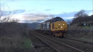 37401 37409 37423 and 37716 on the Cumbrian Coast 110216 amp 120216 [upl. by Teodora]