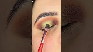 Emerald Eyes Brown amp Green Halo Tutorial haloeyemakeup browneyeshadow shorts [upl. by Uriisa688]