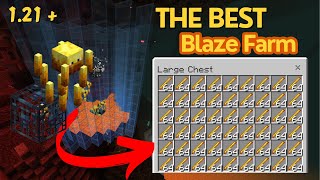 The Best Blaze Farm In Minecraft Bedrock 121 [upl. by Natalya]