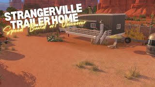 Strangerville Trailer Home  The Sims 4 Speed Build w Voiceover  No CC [upl. by Okiron]