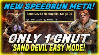 THATS HOW U SPEEDRUN SAND DEVIL AFTER THE NERF ONLY 1 GNUT TEST SERVER RAID SHADOW LEGENDS [upl. by Vijar]