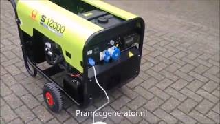 Generator Pramac S12000 230V Honda [upl. by Anihsak131]