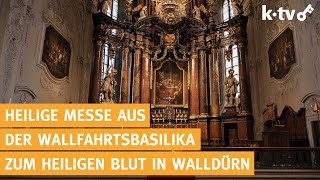 Heilige Messe aus der Wallfahrtsbasilika zum Heiligen Blut in Walldürn  27092024 [upl. by Holms]