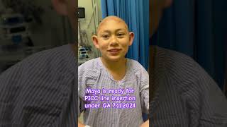 Maya is ready for PICC line insertion under GA 7112024 givemayahope neuroblastoma [upl. by Yenttihw528]