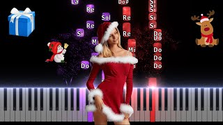 Jingle Bells note per piano pianola pianoforte [upl. by Otxilac]