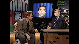 Arnold Schwarzenegger Meets Arnold Schwarzenegger  Late Night with Conan O’Brien [upl. by Ymorej832]