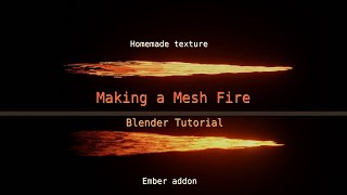 3D Mesh Fire  Blender Intermediate Tutorial [upl. by Hpesoy]