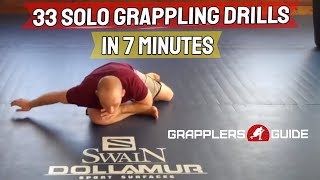 33 Solo Grappling BJJ Drills in 7 Minutes  Jason Scully [upl. by Ahsineb]